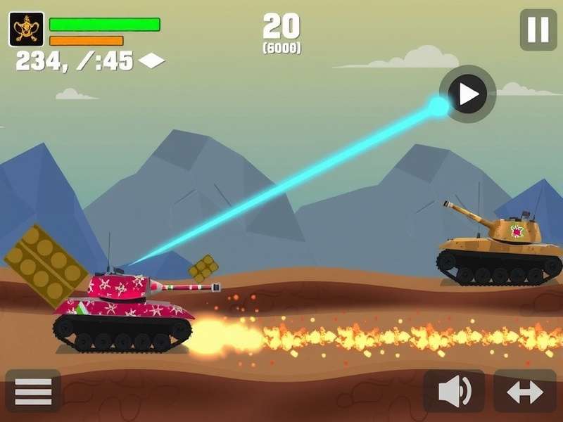 Titan Tanks Chera Charge Gameplay Screenshot